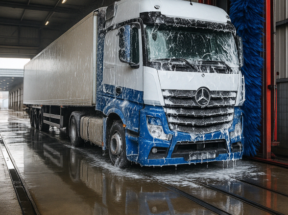 Ventajas del lavado exterior profesional para vehículos industriales